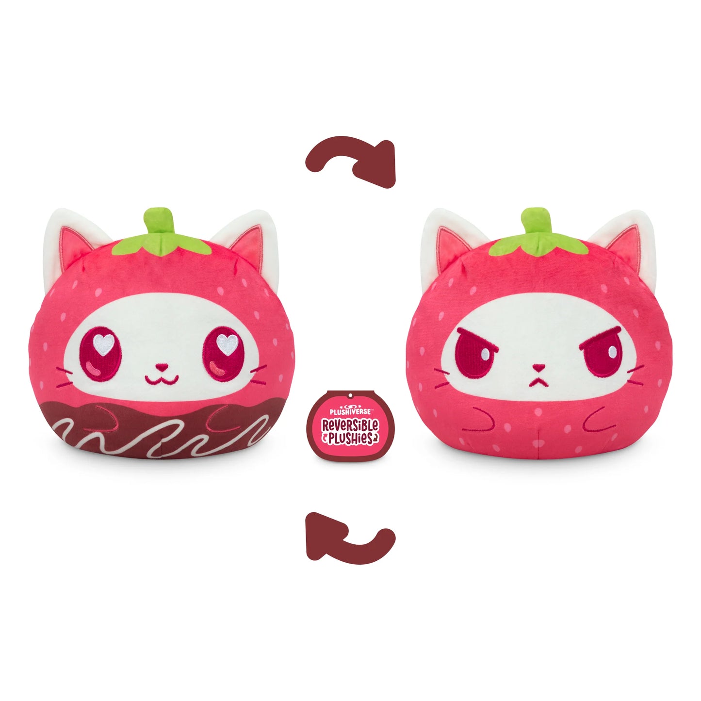 Reversible Chocolate Strawberry Cat 6”