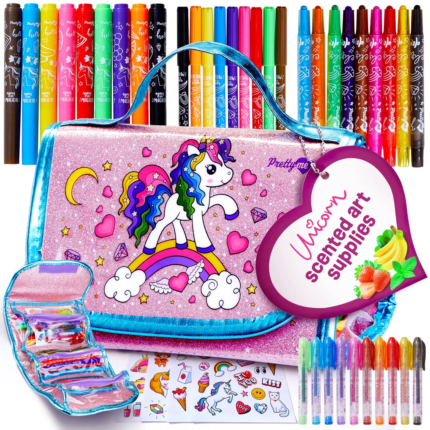 Pretty Me Unicorn Scented Art Supplies Kit