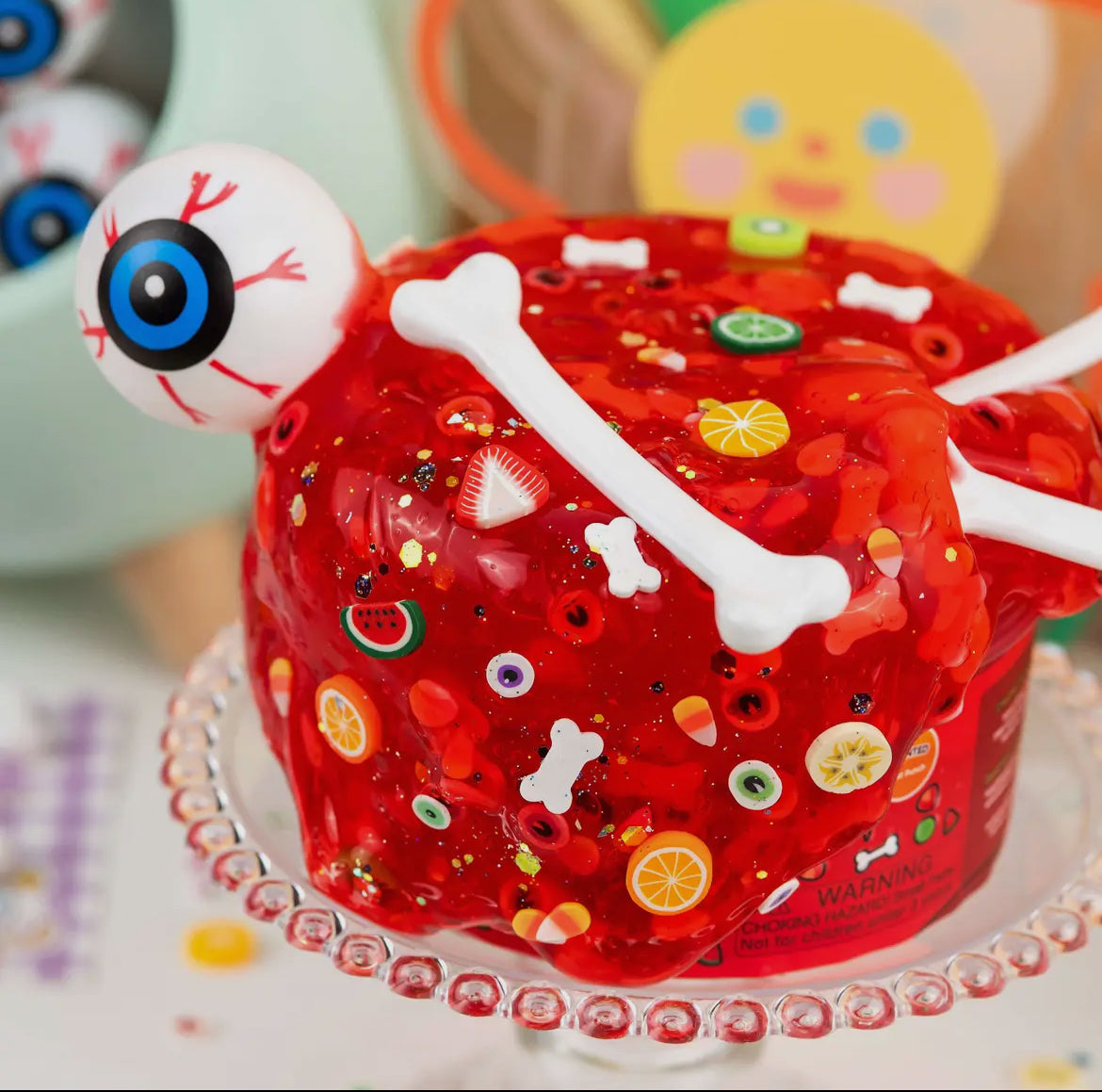 Frightening Fruit Punch Clear Slime
