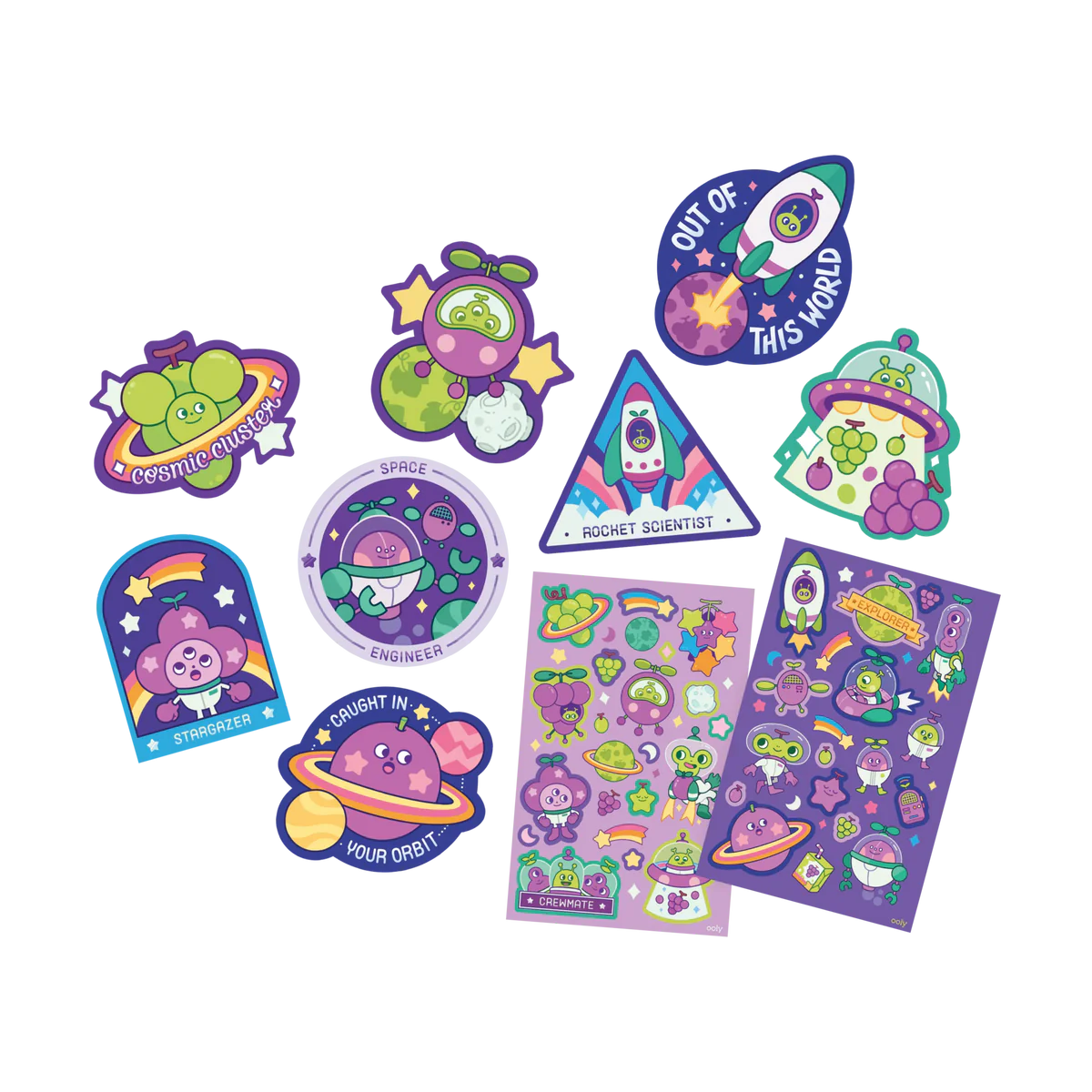 Scented Scratch Stickers: Grape Galaxy