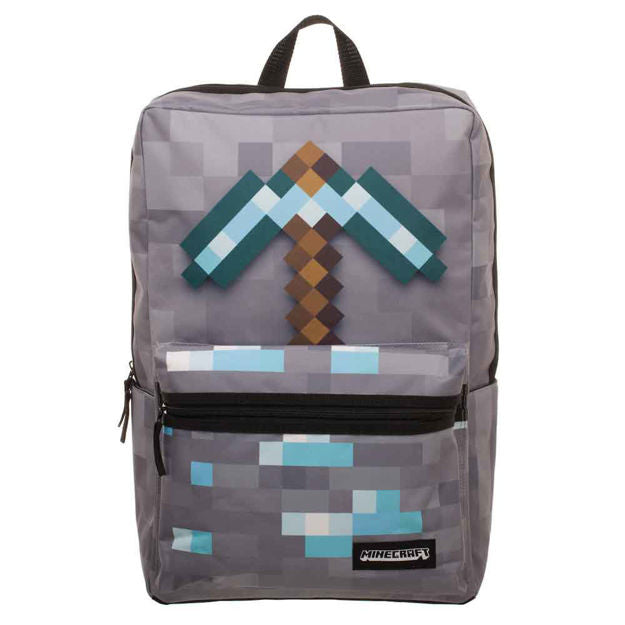 Minecraft Axe Patch Laptop Backpack Treasurebox Toys