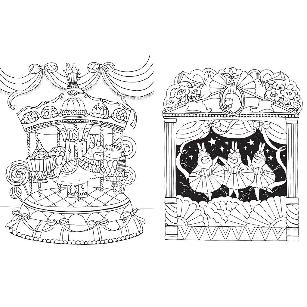 A Million Llamas Coloring Book