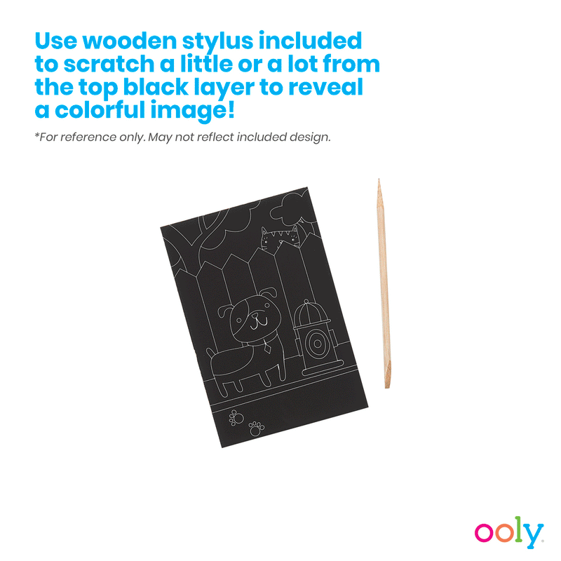 Mini Scratch & Scribble Art Kit: Friendly Fish
