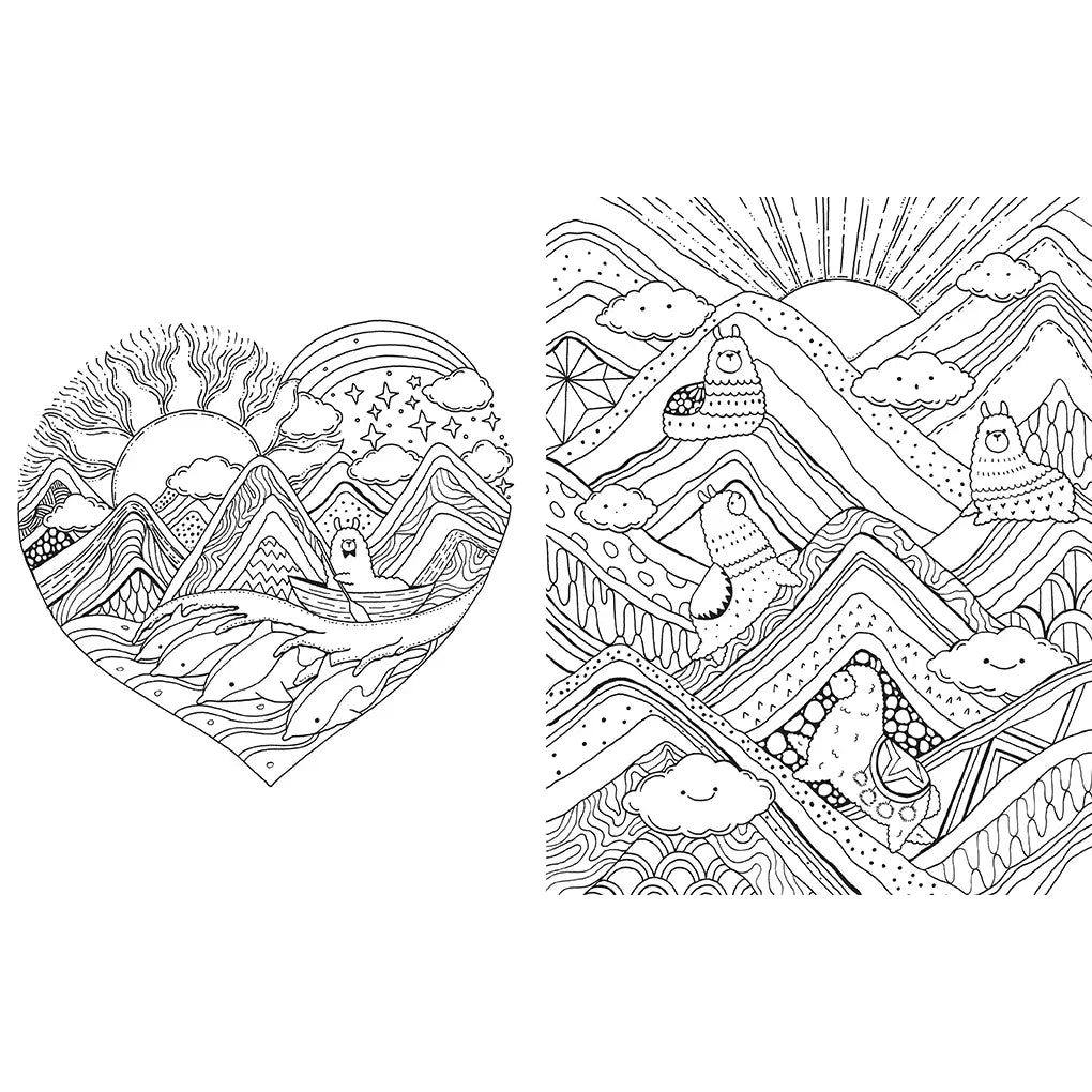 A Million Llamas Coloring Book