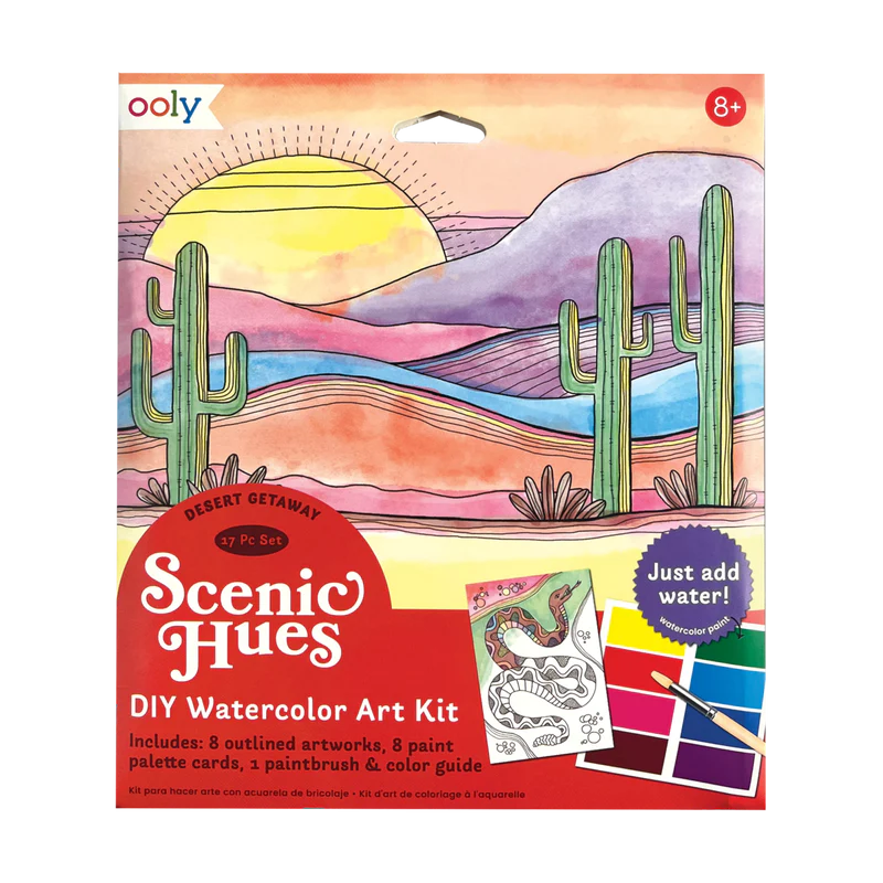 Scenic Hues DIY Watercolor Kit - Desert Getaway – Treasurebox Toys