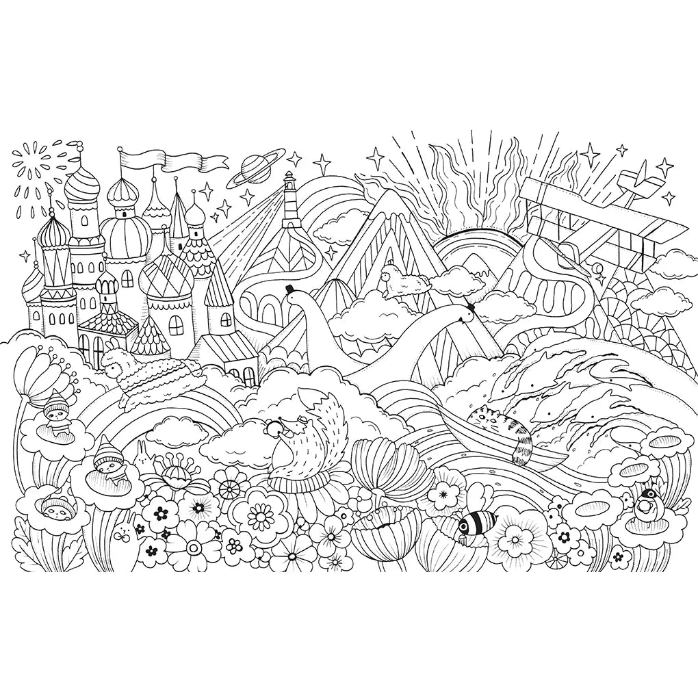 A Million Llamas Coloring Book