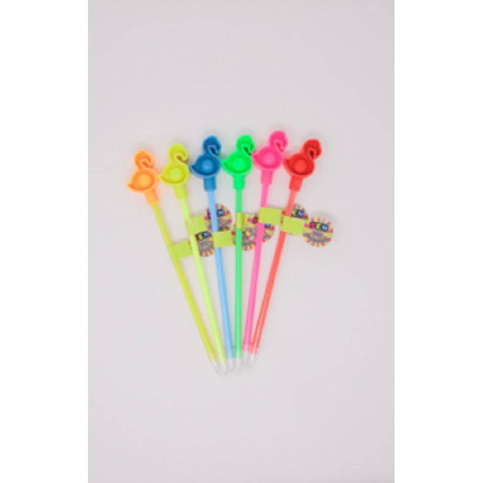 Flamingo Bubble Snap Pen