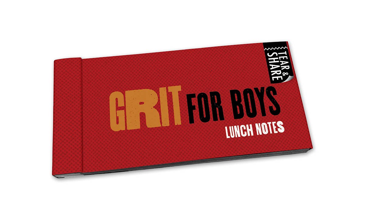 Grit for Boys Tear & Share Lunch Notes