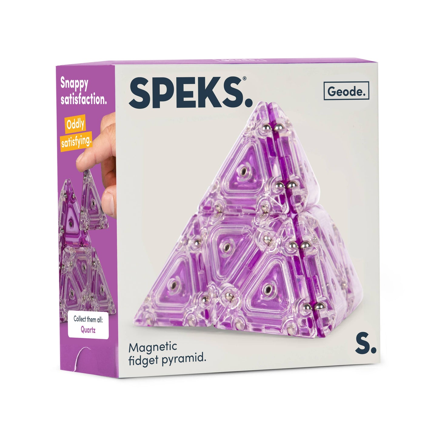 Quartz Geode Pyramid Single Color Case Pack