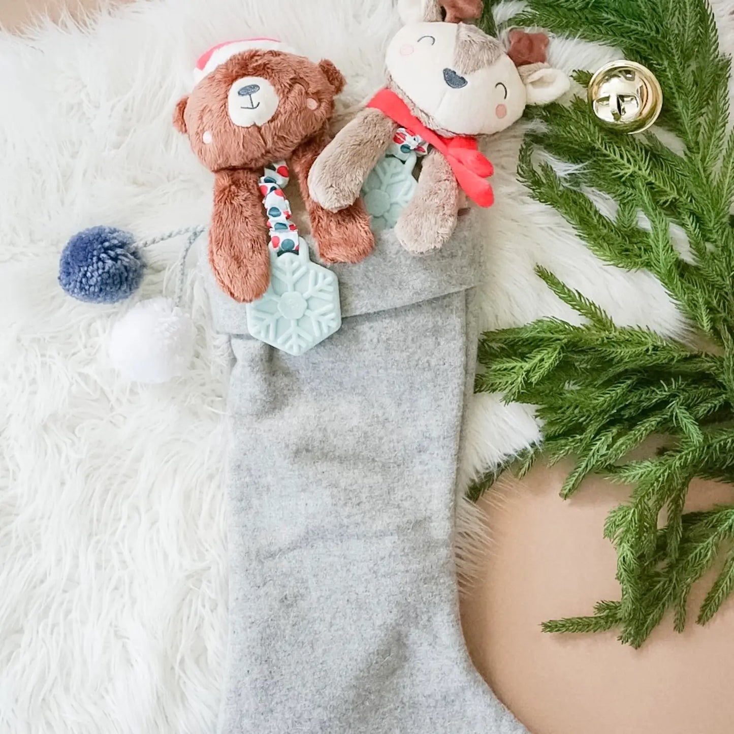 Holiday Bear Itzy Lovey™ Plush + Teether Toy