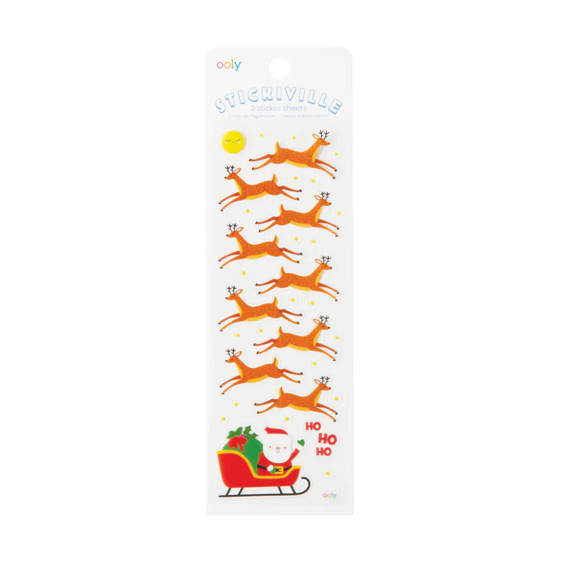 Stickiville Here Comes Santa Stickers