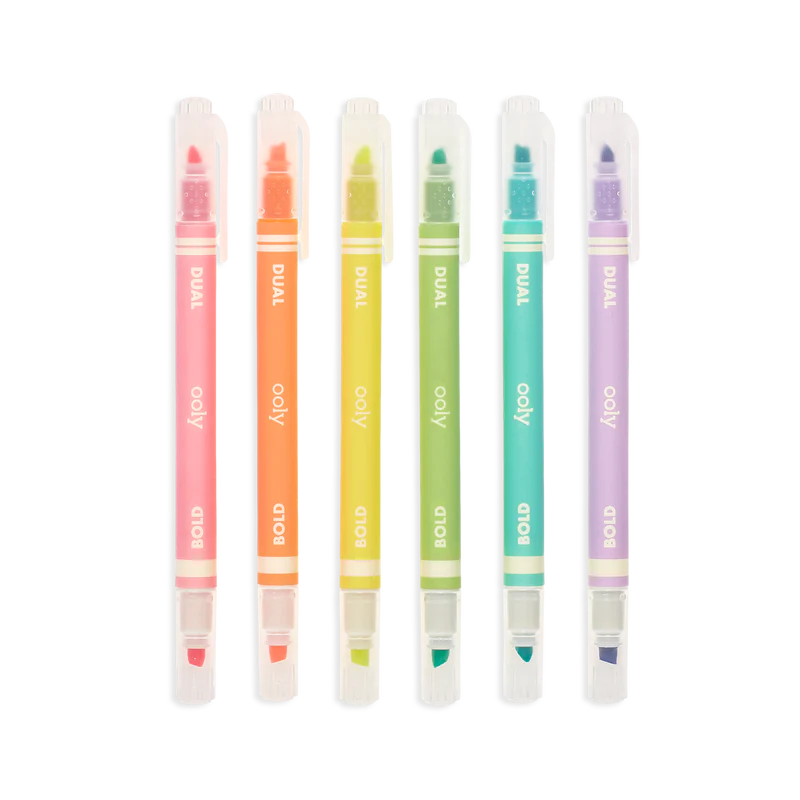 Dual Liner Double-Ended Highlighters