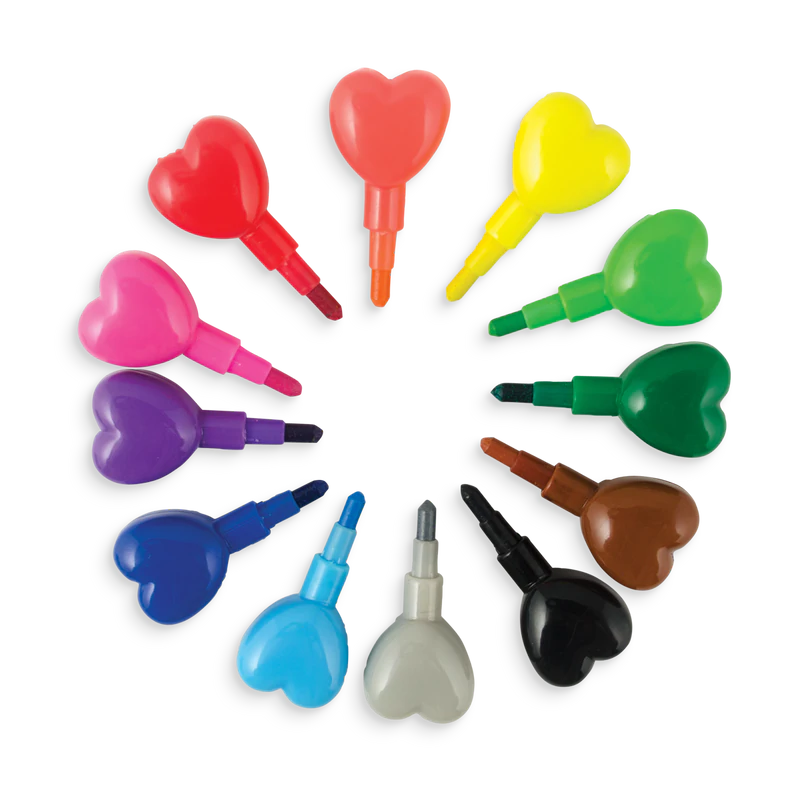 Heart to Heart Stacking Crayons