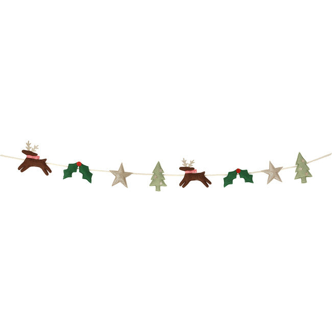 Festive Icon Felt Garland