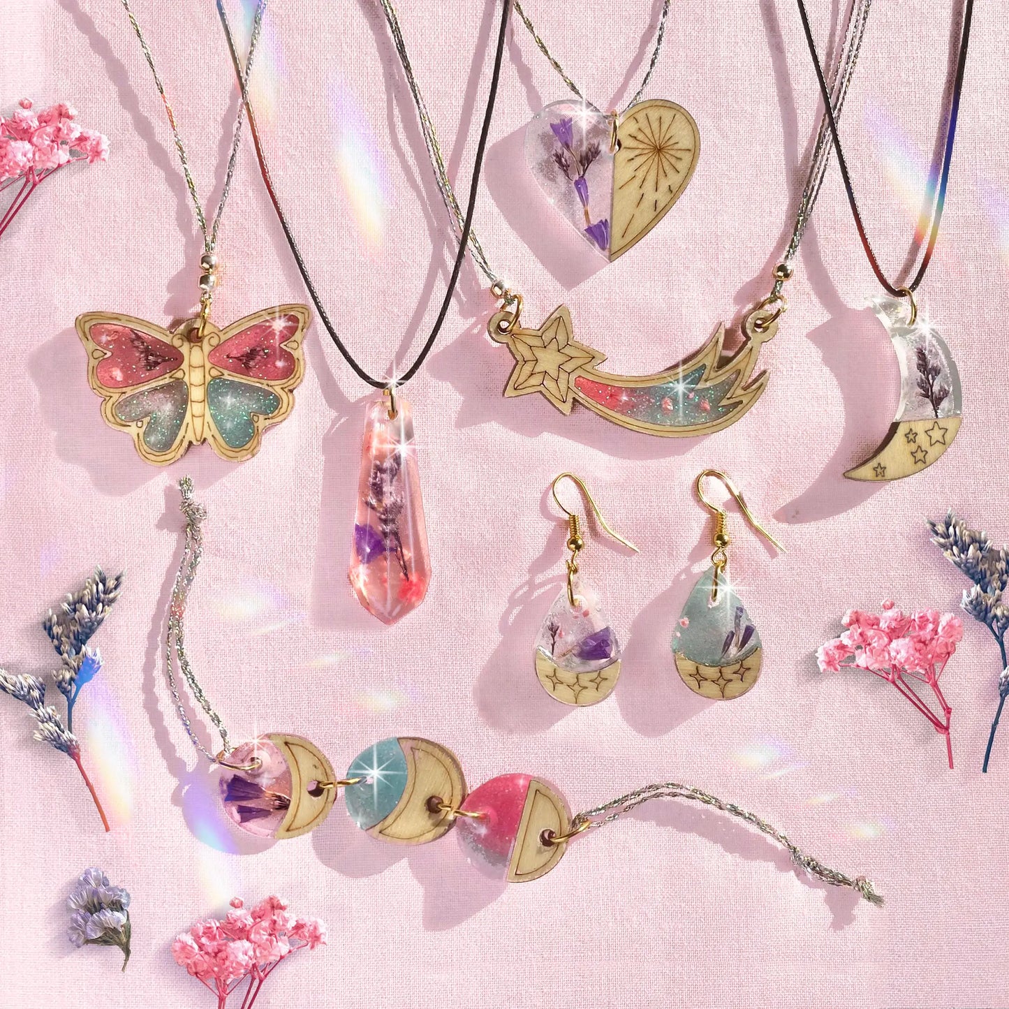 Wish*Craft Wood + Resin Charm Jewelry