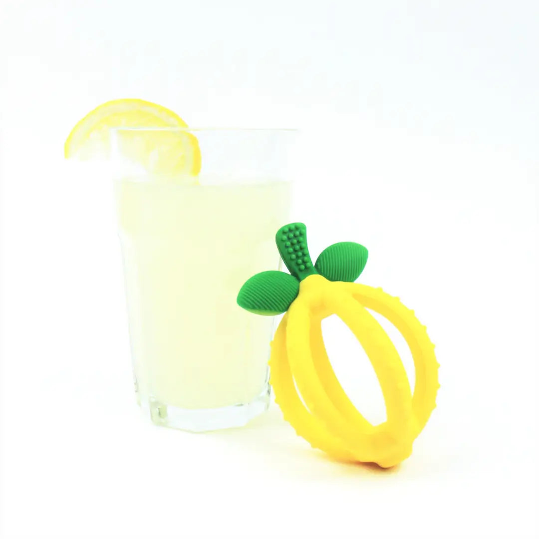 Bitzy Biter Lemon Teething Ball Baby Teether