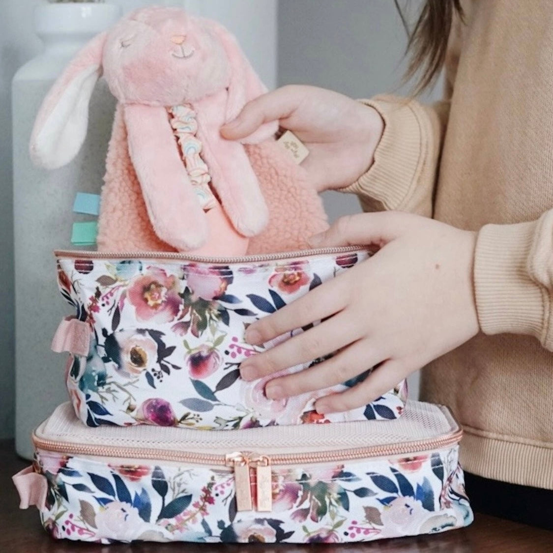 Itzy Lovey™ Bunny Plush Teether - Ana the Bunny
