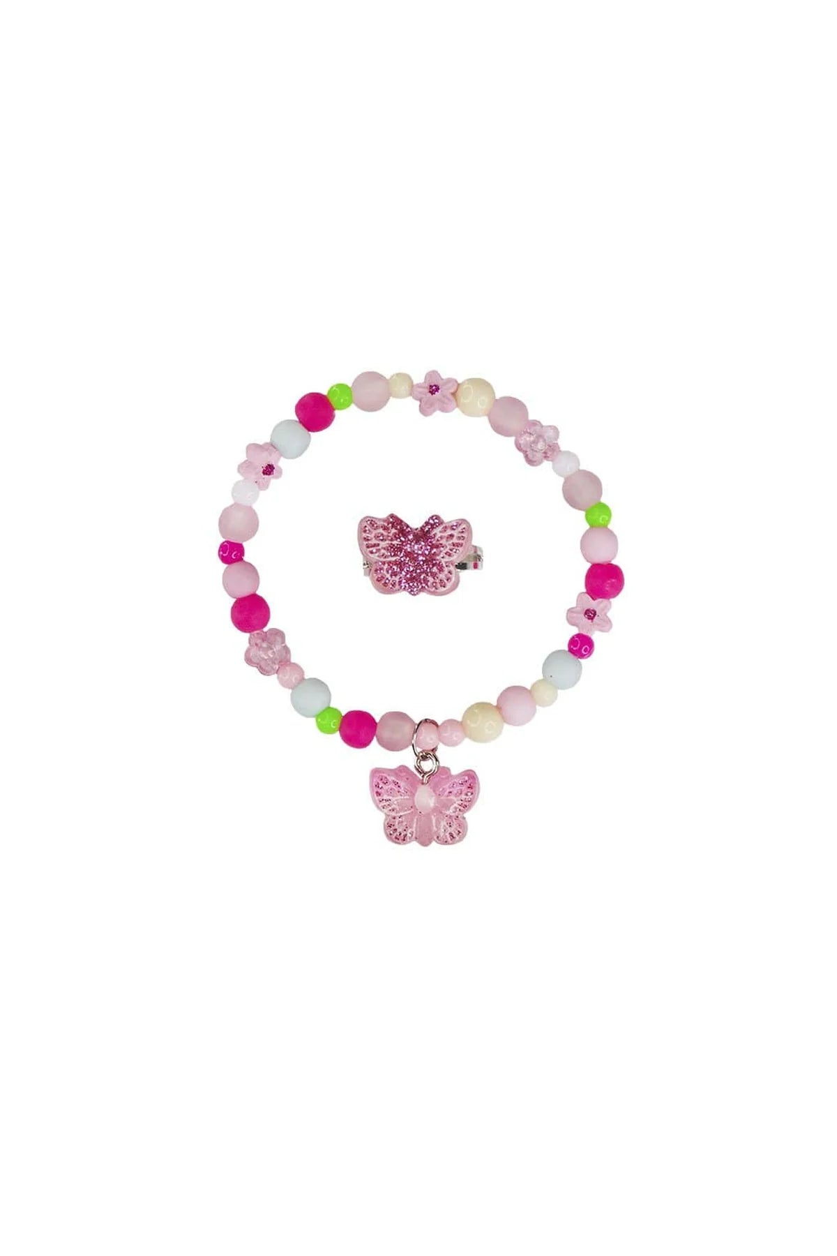 Sparkle Butterfly Bracelet & Ring Set
