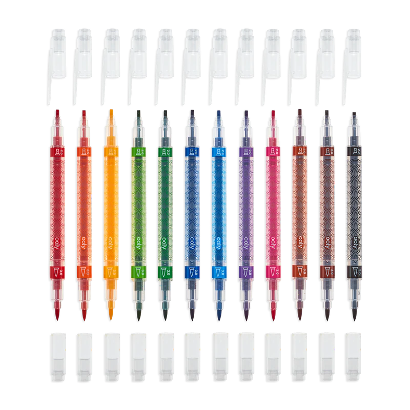 Calligraphy Duo Chisel & Brush Tip Markers