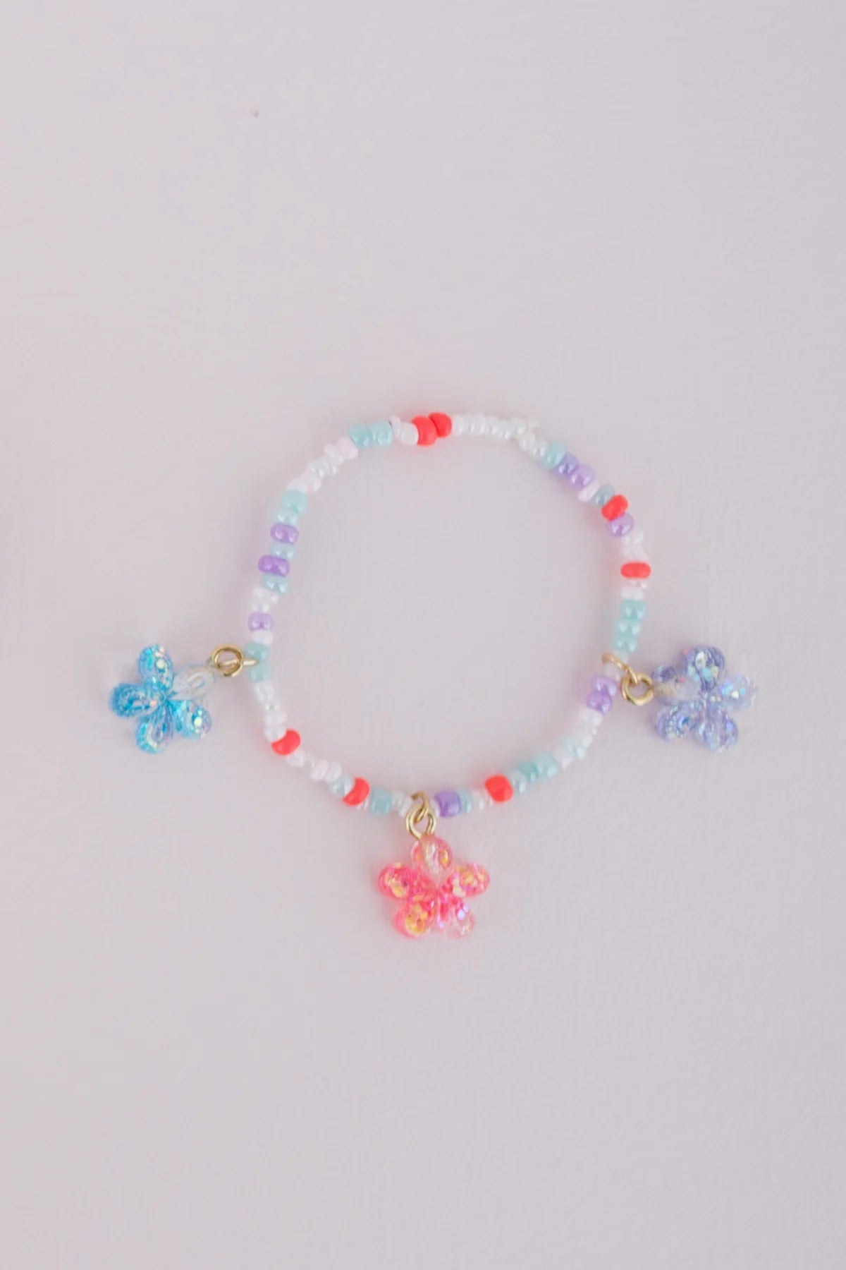 Boutique Shimmer Flower Bracelet