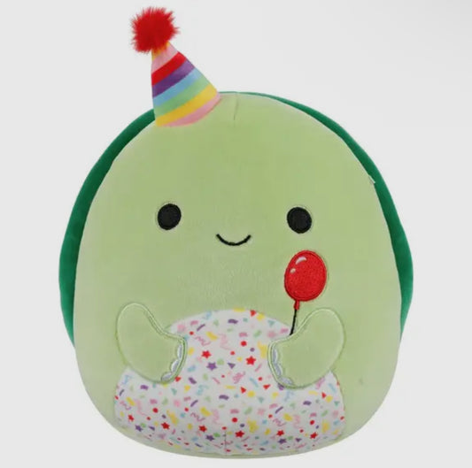 Squishmallow- Henry Turtle w/Party Hat