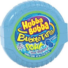 Hubba Bubba Sour Blue Rasberry Bubble Tape