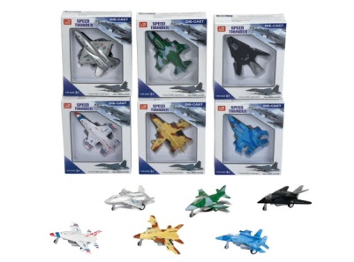 Die Cast Fighter Planes 6 Styles