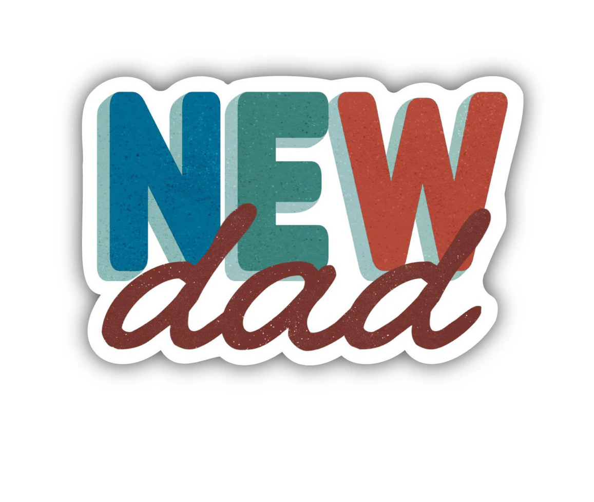 New Dad Sticker