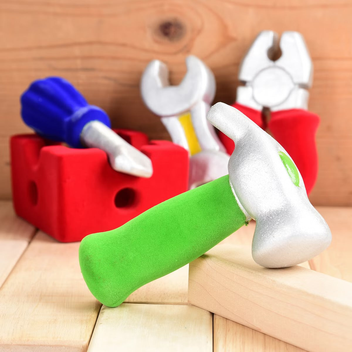 Rubbabu Pretend Play Tool Set w/Caddy 4pc