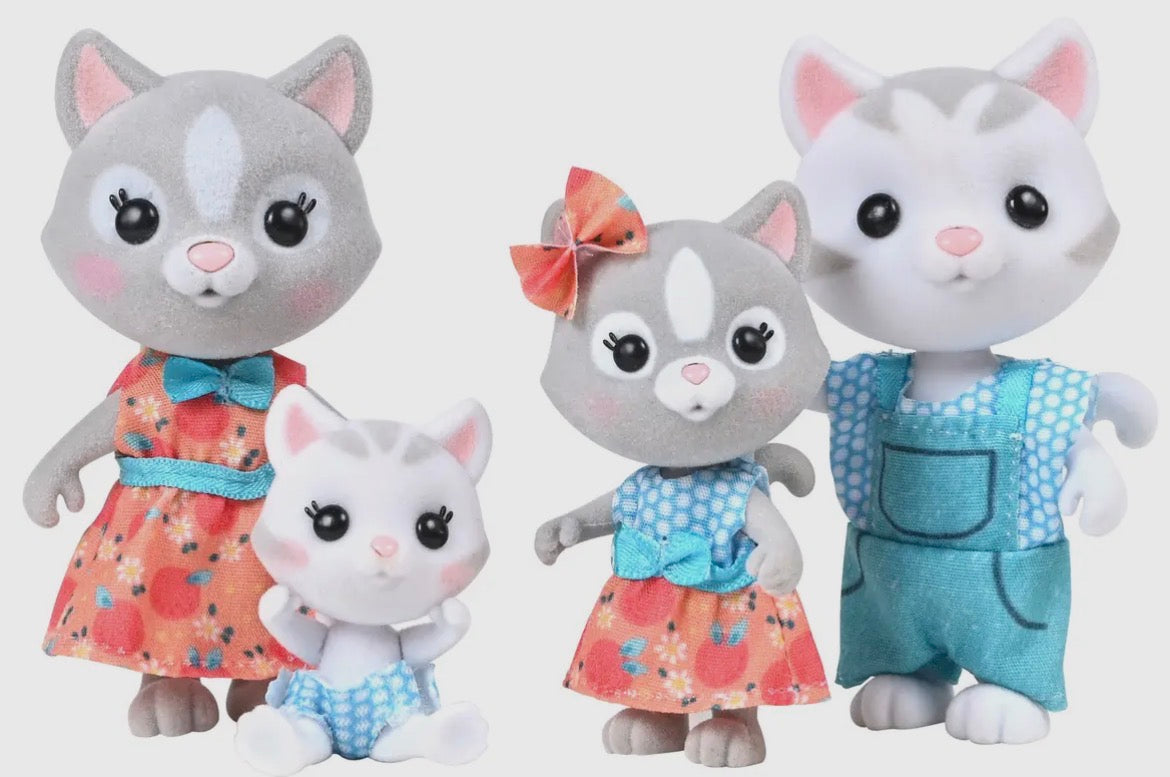 Honey Bee Acres The Purringtons Cat Family Set