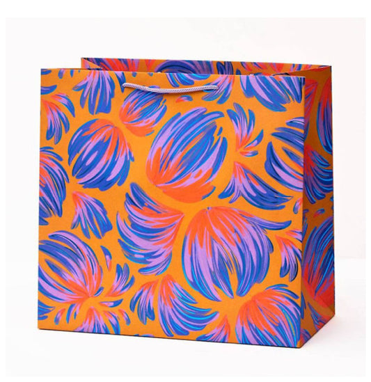 Floral Feather Gift Bag- Medium