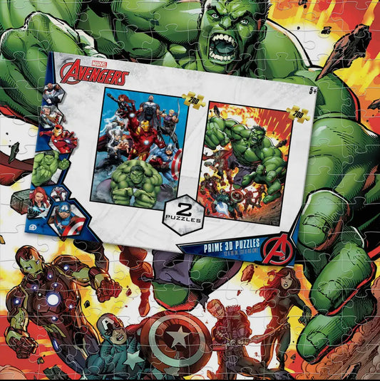 Marvel Avengers 2 in 1, 200pc Puzzle