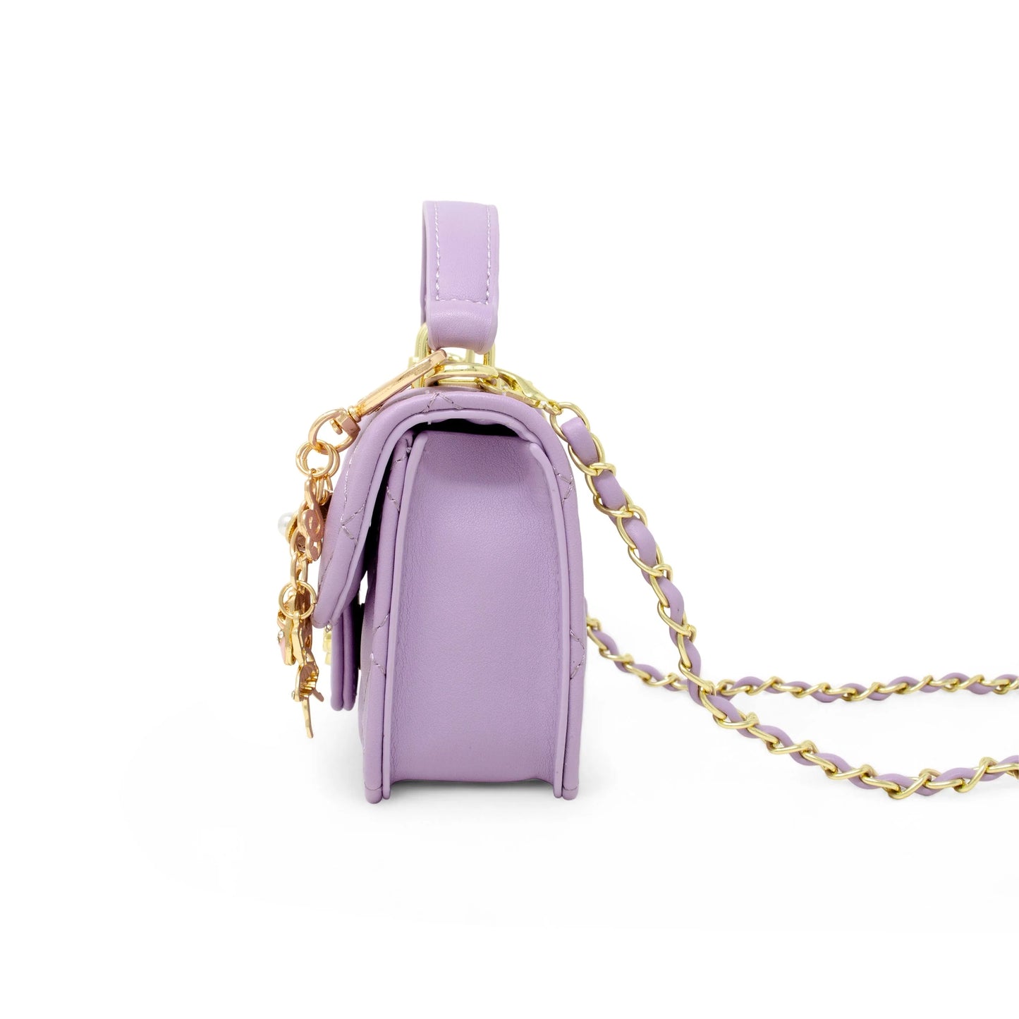 Tiny Quilted Ballet Charm Handbag