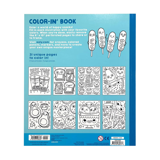 Color-in’ Book: Happy Snacks