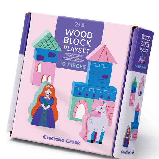 Build & Play Mini Wood Blocks - Princess Palace
