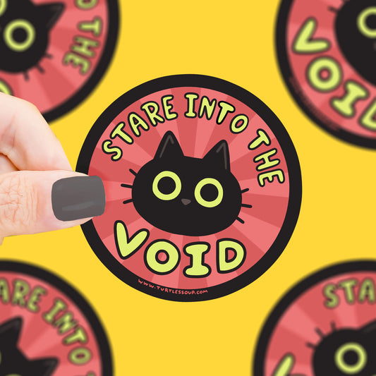 Stare Into the Void Vinyl Sticker