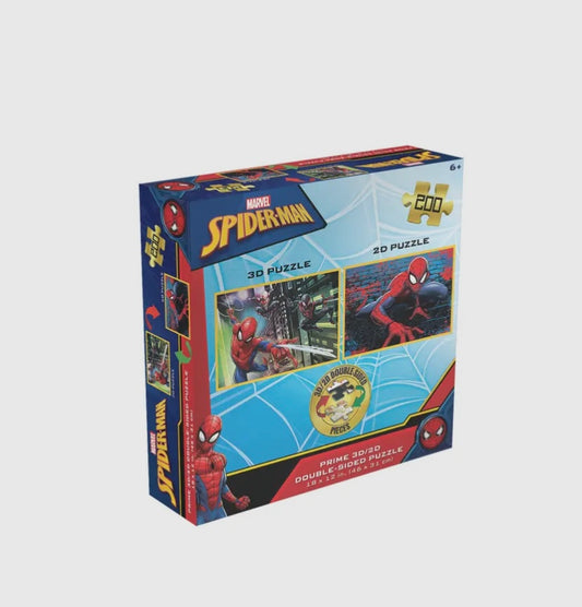 Marvels Spider-Man 3D/2D Double-Sided 200pc Puzzle