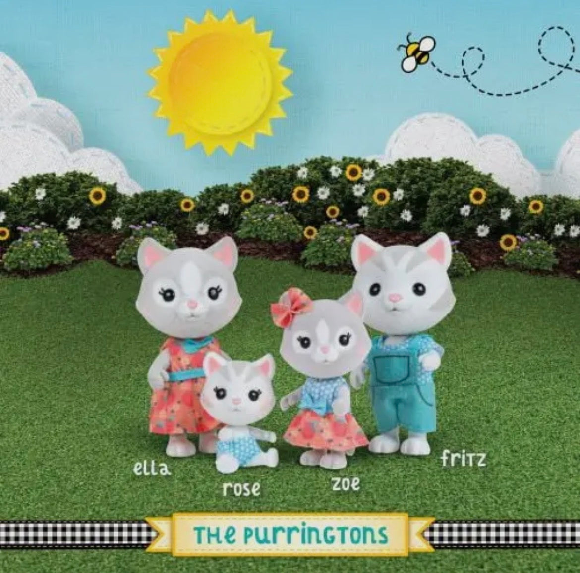 Honey Bee Acres The Purringtons Cat Family Set