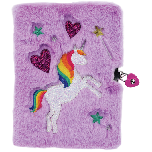 Magical Unicorn Lock and Key Furry Journal