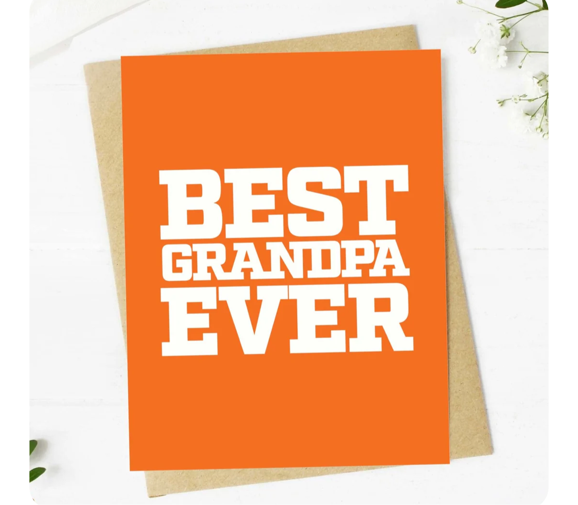 Best Grandpa Ever Greeting Card