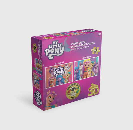 My Little Pony 3D/2D Double-Sided 48pc Puzzle