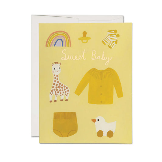 Yellow Baby greeting card