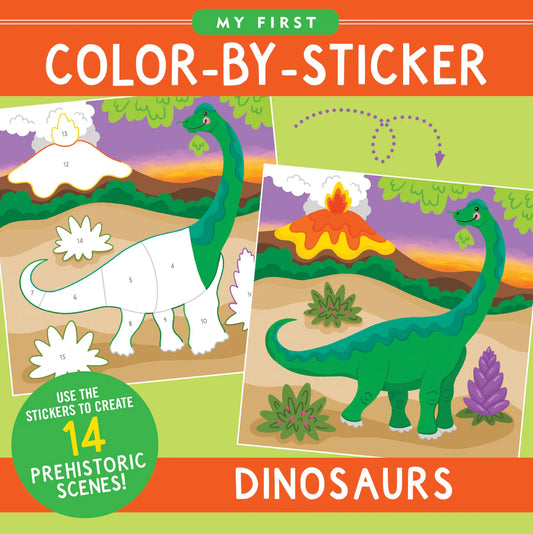 My First Color-By-Sticker Dinosaurs