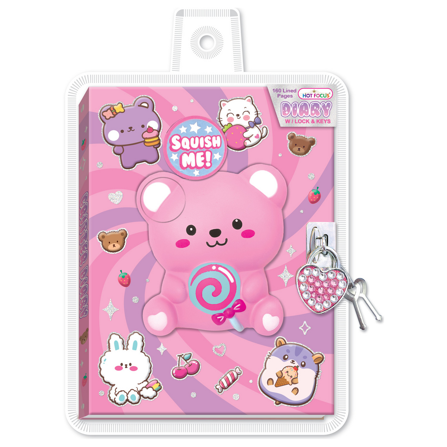 Diary with Lock & Keys - Critters