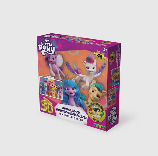 My Little Pony 3D/2D Double-Sided 48pc Puzzle