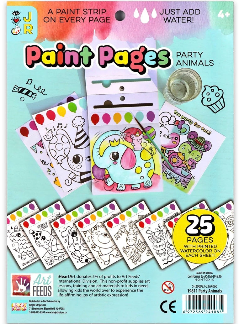 Paint Pages- Party Animals