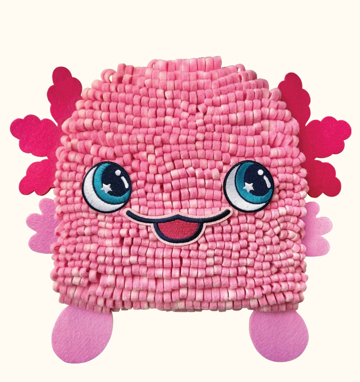 Magic Scrunch Pillow- Axolotl