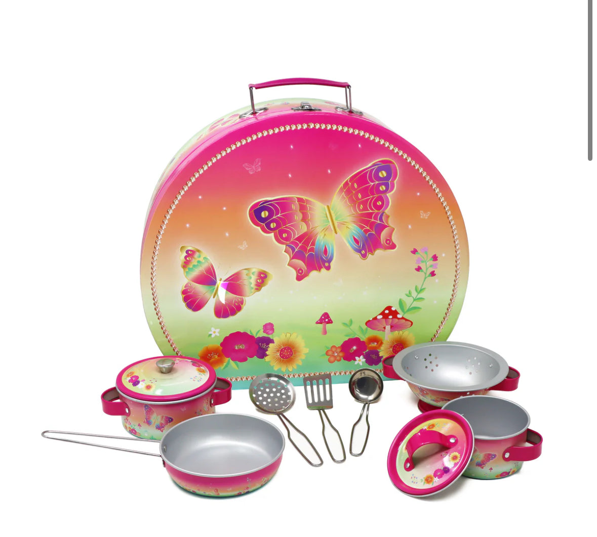 Rainbow Butterfly Cooking Set In Carry Case