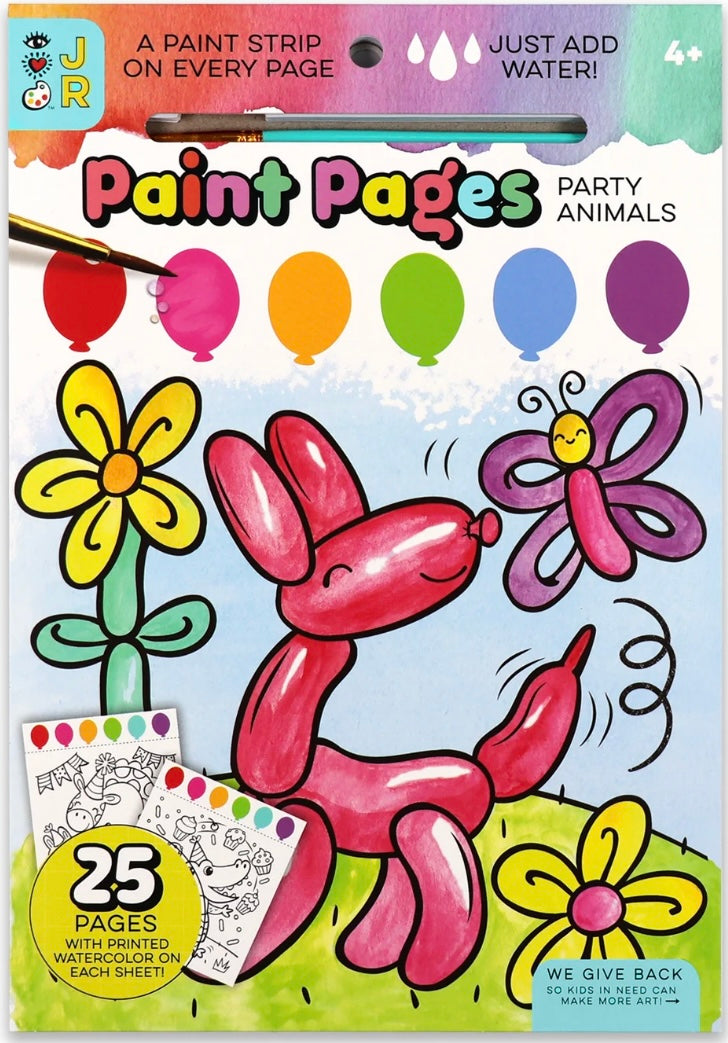 Paint Pages- Party Animals