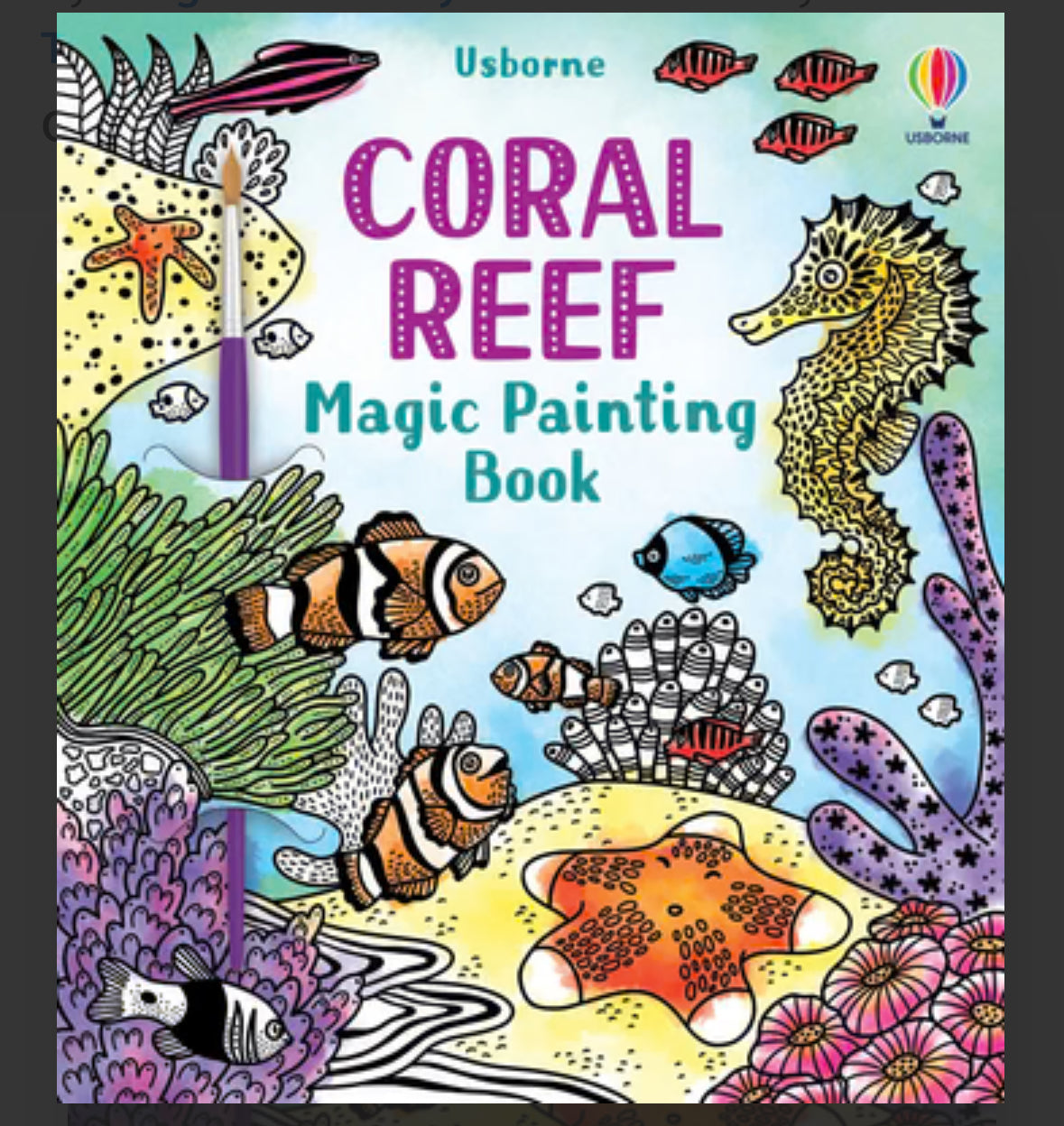 Coral Reef Magic Painting Book